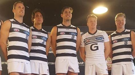Geelong NAB Challenge sleeved guernsey, Cats unveil 2017 pre .